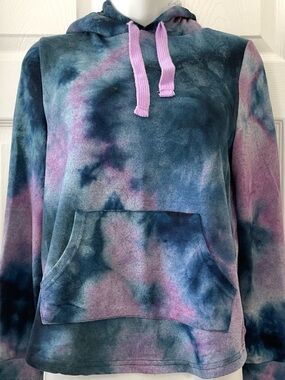 Purple Tie-Dye Pullover Sweater